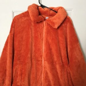 Cozy Sherpa Zip Lounge Jacket